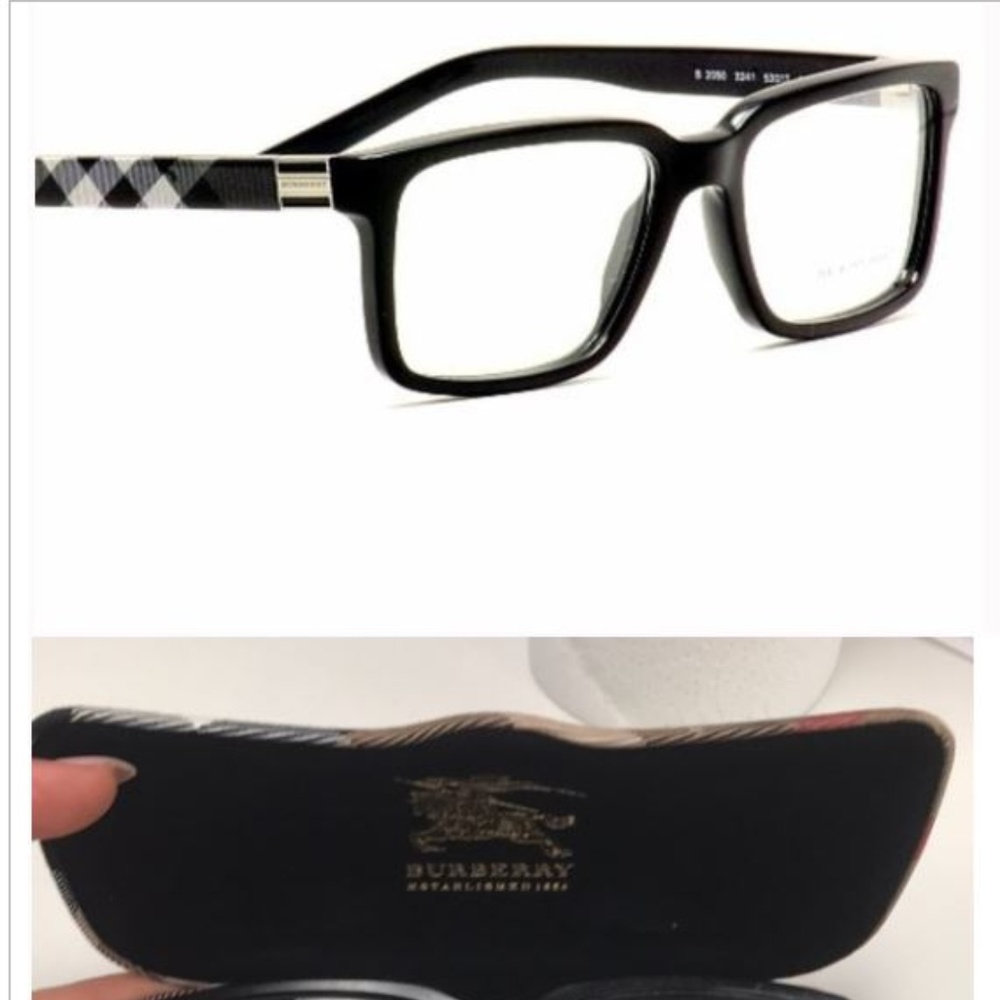 Burberry Eyeglass frame comes with original case.